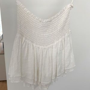 White blue life skirt